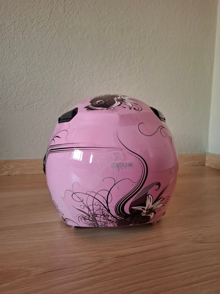 Zeus pembe motorcu kask - Görsel 4