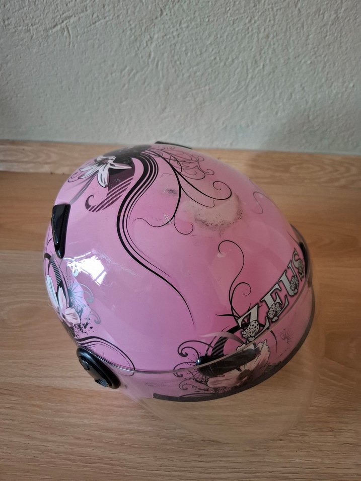 Zeus pembe motorcu kask - Görsel 2