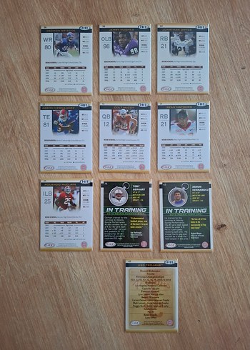 Amerikan Futbolu 2010 koleksiyon kartları (10 adet) - Görsel 3