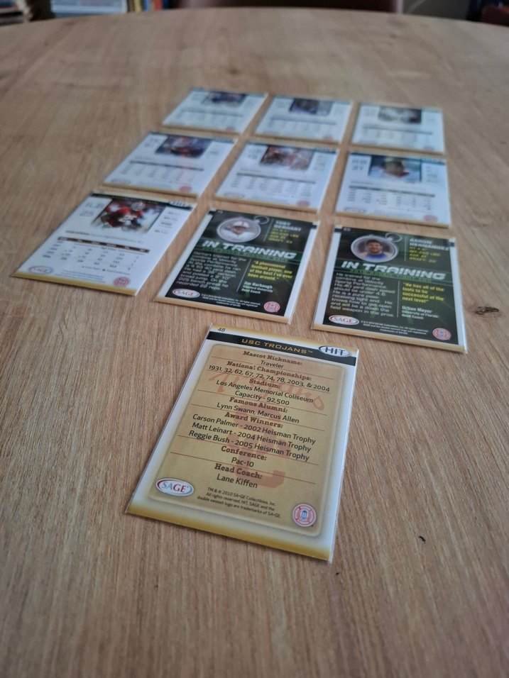 Amerikan Futbolu 2010 koleksiyon kartları (10 adet) - Görsel 4