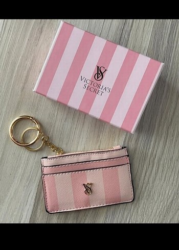 Victoria's Secret Pembe Deri Fermuarlı Cüzdan