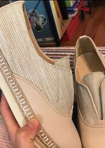 Bej Kadın Dolgu Topuk Espadril - Görsel 4