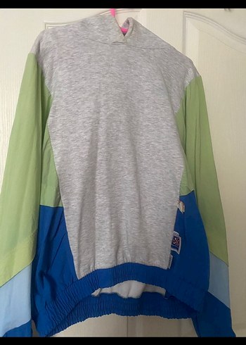 Gri Kapüşonlu Fermuarlı Eşofman takımı - Görsel 2