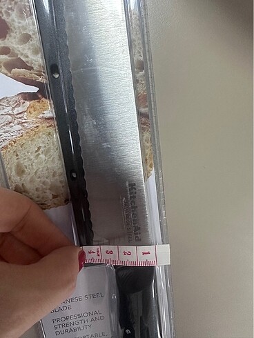  Beden gri Renk KitchenAid Ekmek Bıçağı