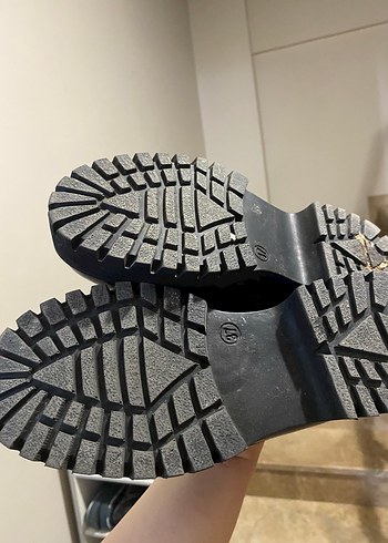 Diğer Siyah Zincir Tokalı Platform Topuklu Kadın Loafer