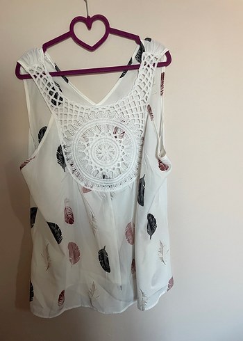 Bohem Tarzı V Yakalı Kolsuz Bluz - Görsel 2