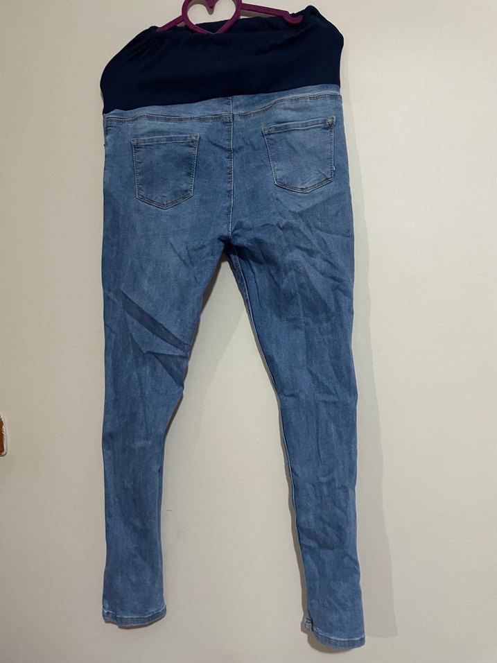Mavi Hamile Denim Pantolon - Görsel 2