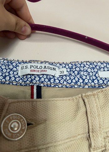 Erkek Bej Keten Rahat Kesim Pantolon - Görsel 2