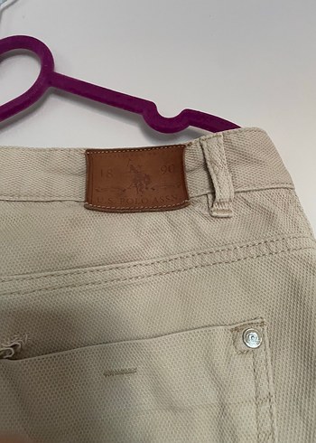 Erkek Bej Keten Rahat Kesim Pantolon - Görsel 3