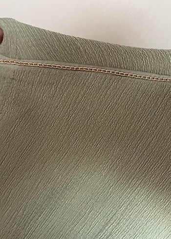 Yuvarlak yaka hafif yarasa kol yeşil büyük beden buluz - Görsel 5