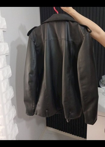 Uzun Deri Ceket - Görsel 4