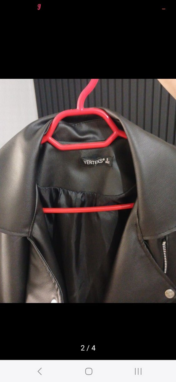 Uzun Deri Ceket - Görsel 3