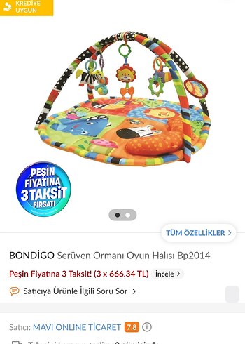  Renkli Bebek Oyun Minderi