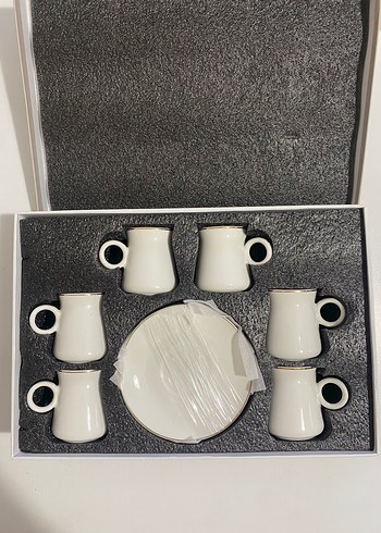 Karaca Wıng Beyaz Modern Klasik 6'lı Fincan Seti