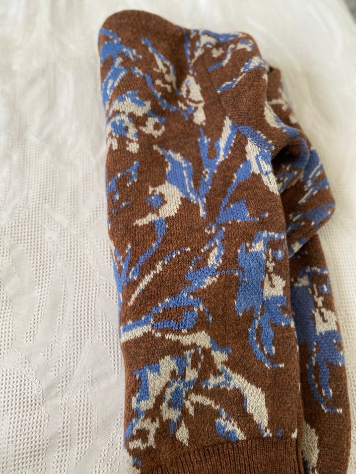 Kahverengi Örgü Kadın Kazak - Görsel 3