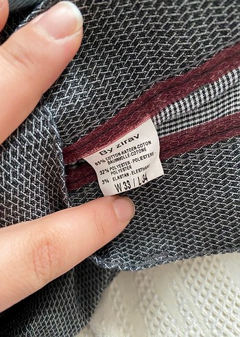 Gri Düğmeli Erkek Pantolonu - Görsel 4