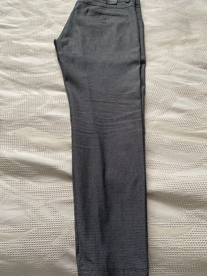 Gri Düğmeli Erkek Pantolonu - Görsel 3