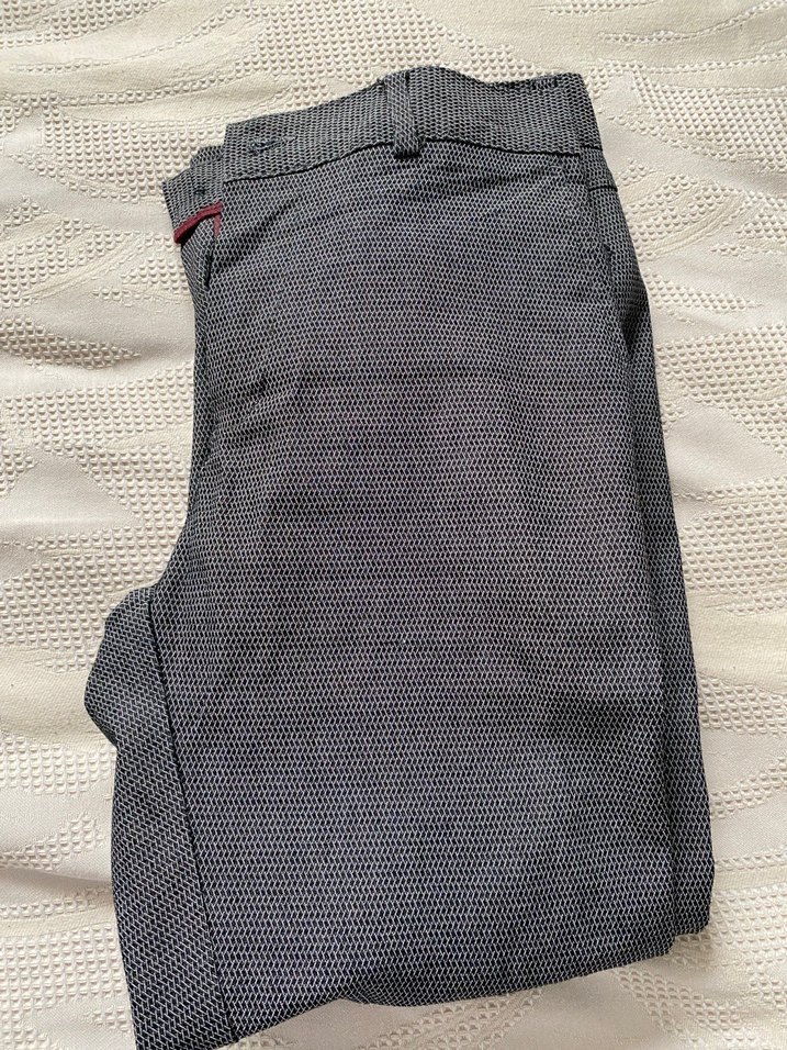 Gri Düğmeli Erkek Pantolonu - Görsel 2