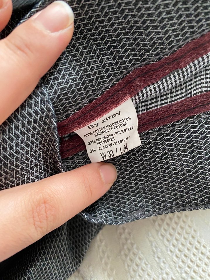 Gri Düğmeli Erkek Pantolonu - Görsel 4