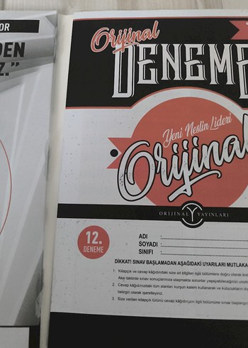 Beden Orijinal tyt matematik 12li branş deneme