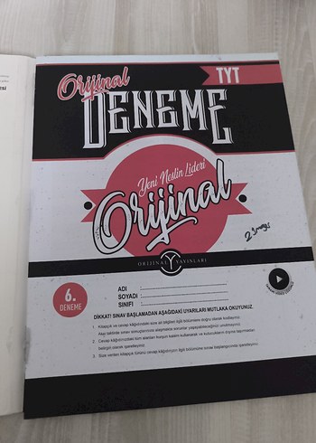 Orijinal tyt matematik 12li branş deneme