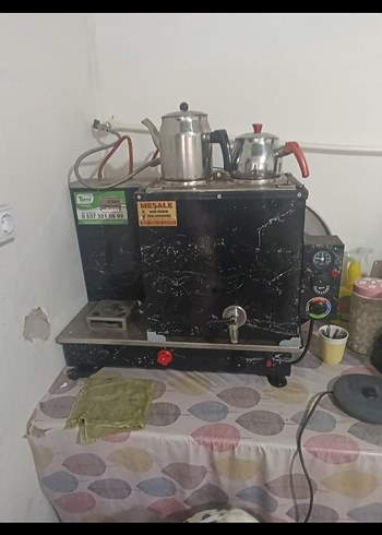 Siyah Elektrikli Çaydanlık Seti