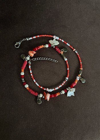 Renkli Boncuklu Bohem Kısa Kolye - Görsel 3