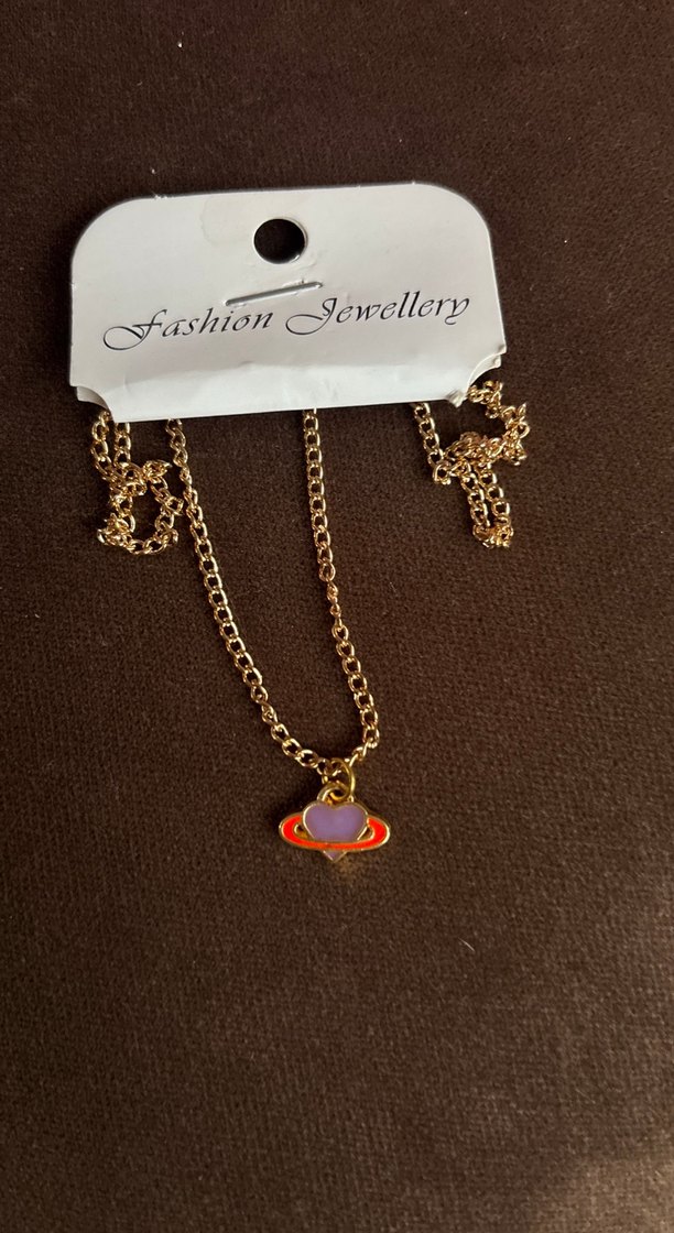 Altın Renkli Mini Zincirli Kadın Kolye - Görsel 3