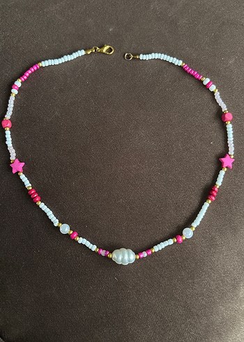 Mini Bohem Renkli Boncuklu Kolye - Görsel 2