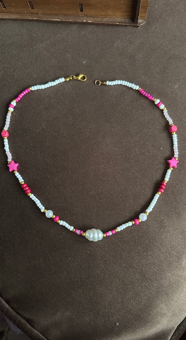 Mini Bohem Renkli Boncuklu Kolye - Görsel 2