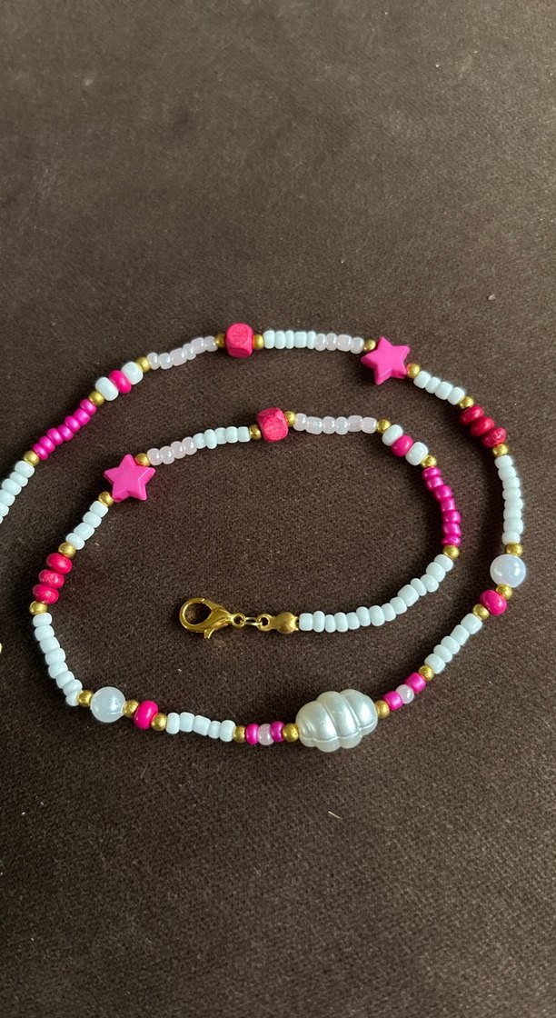 Mini Bohem Renkli Boncuklu Kolye - Görsel 3