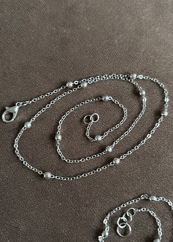 Gri Zincir Detaylı Kadın Vücut Zinciri - Görsel 4