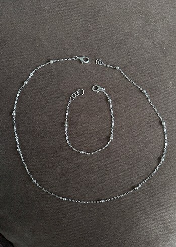 Gri Zincir Detaylı Kadın Vücut Zinciri - Görsel 2