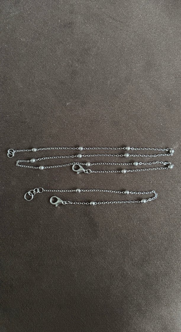 Gri Zincir Detaylı Kadın Vücut Zinciri - Görsel 3