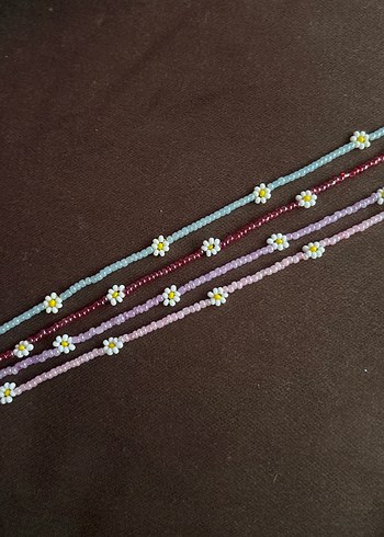 Çiçekli Boncuklu Bohem Kadın Kolye - Görsel 5