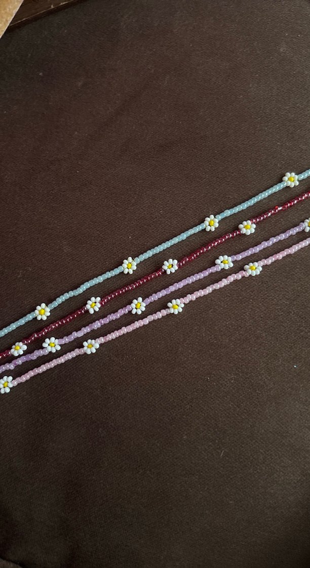 Çiçekli Boncuklu Bohem Kadın Kolye - Görsel 5