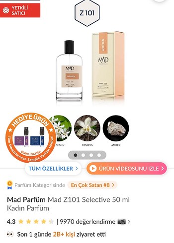 Avon MAD Kadın Parfümü 50 ml Z101