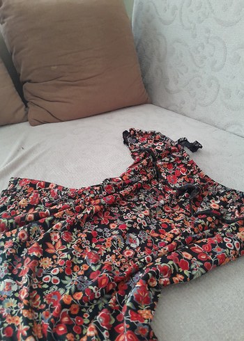 l Beden vintage çiçek desenli bluz