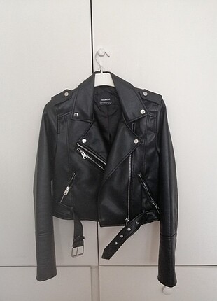 Pull & Bear Biker Deri Ceket 