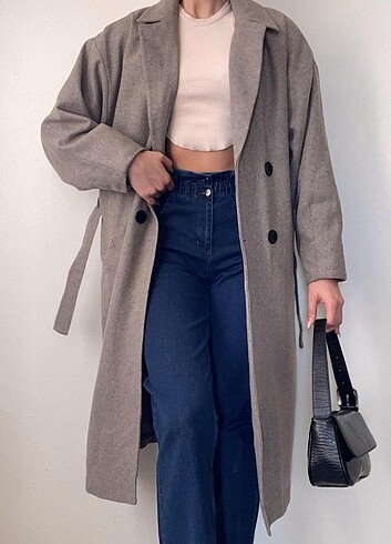 Kaşe oversize kaban