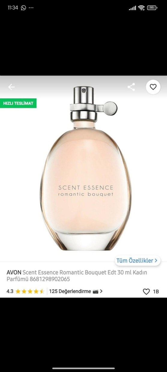 AVON Scent Essence Romantic Bouquet Kadın Parfümü 30 ml - Görsel 2