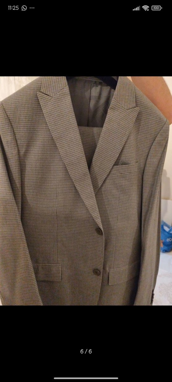 Düğmeli Klasik Kesim Erkek Takım Elbise - Görsel 2