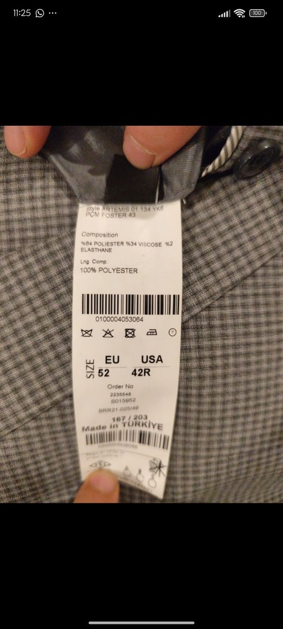 Düğmeli Klasik Kesim Erkek Takım Elbise - Görsel 4