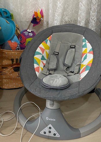 Gri Renkli Bebek sallanan bebek yatağı