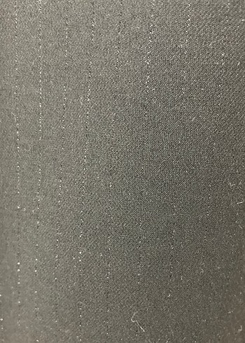 Düğmeli Siyah Keten Kadın Blazer Ceket - Görsel 4