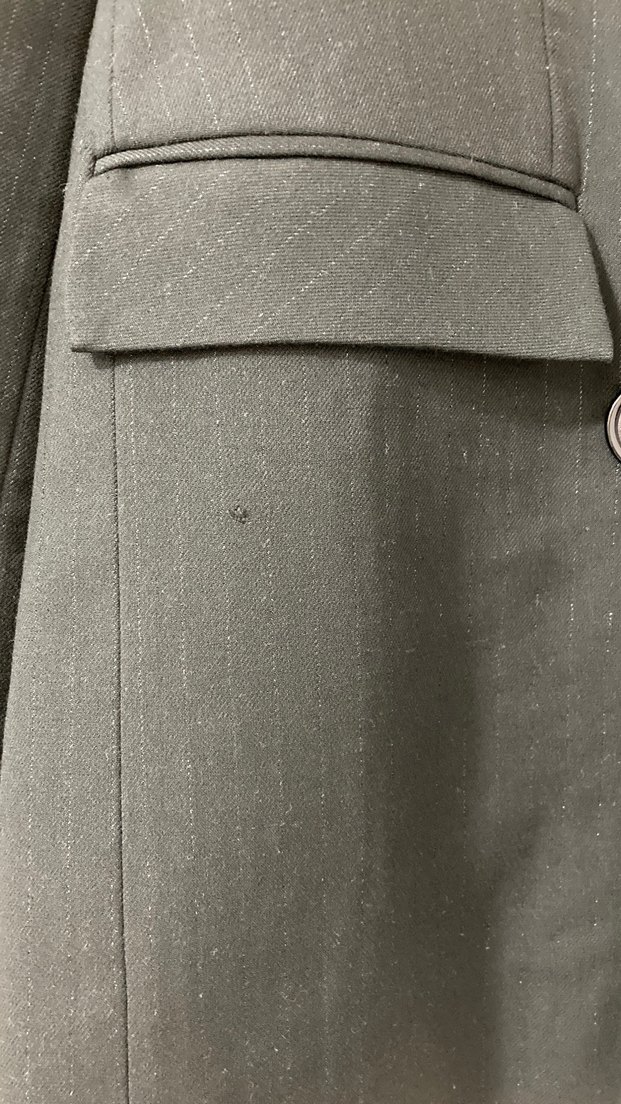 Düğmeli Siyah Keten Kadın Blazer Ceket - Görsel 5