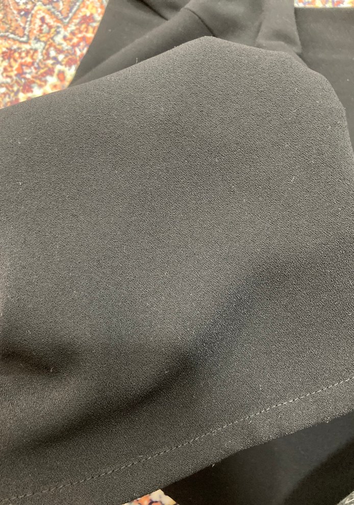 Siyah Piliseli Uzun Kollu Abiye Elbise - Görsel 4