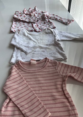 Çocuk Pembe Uzun Kollu badi - Görsel 3