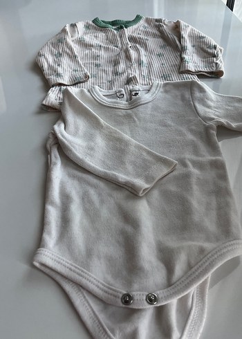 Uzun Kollu Düğmeli Pamuklu Bebek Kıyafeti - Görsel 3