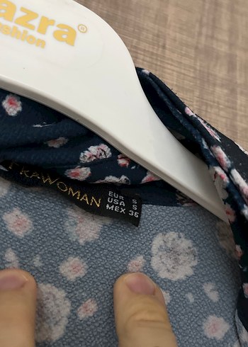 Çiçek Desenli Düğmeli Kadın Gömlek - Görsel 3